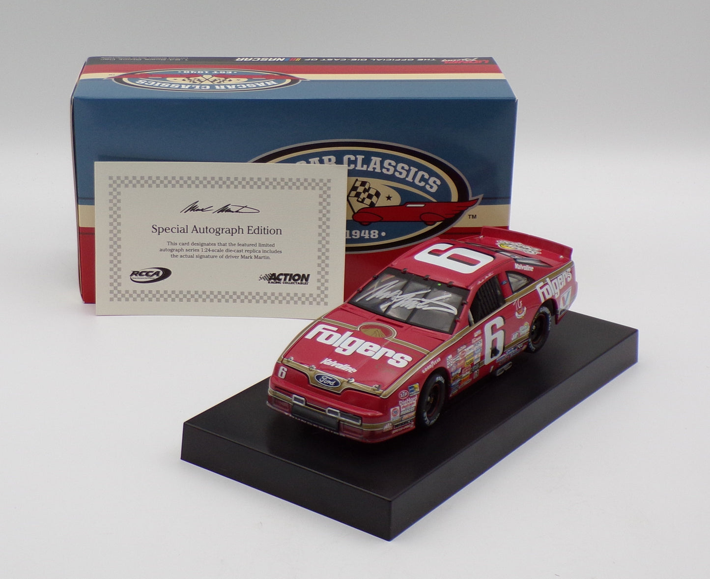 SIGNED 1991 Atlanta Raced Win Diecast