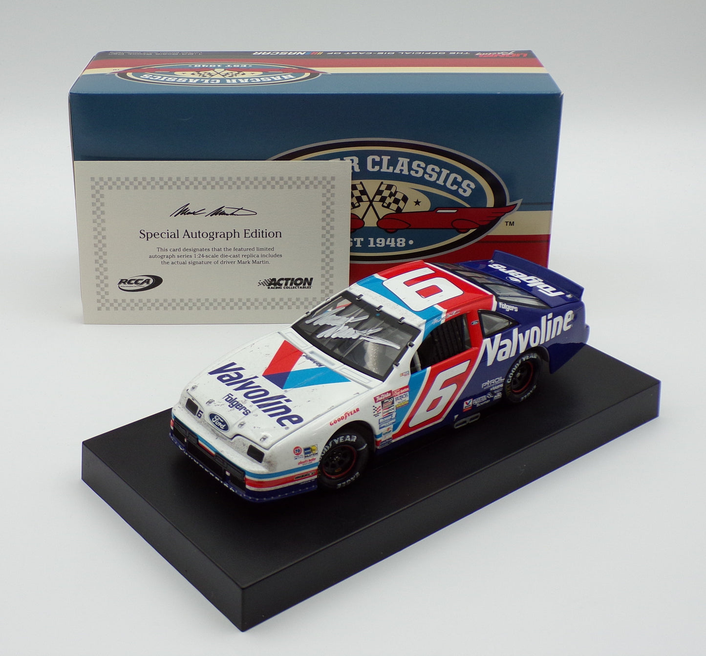 SIGNED 1992 Martinsville Raced Win Diecast